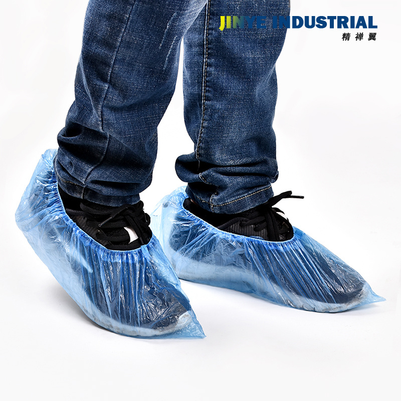 Medical Disposable CPE Shoecover Cleanroom PE Anti Slip Plastic Waterproof Shoe Cover Top1 in Most Popular Shoe Cover Dispenser