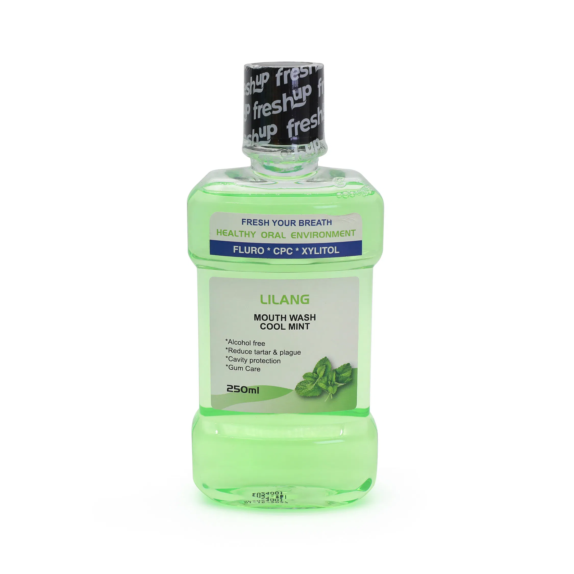 Private Logo OEM Customize 250ml Zero Alcohol Fresh Breath Peppermint Mouthwash
