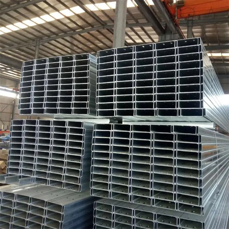 Standard Sizes of Steel Lip Channel C Section Galvanized Roof Purlins Price for Solar System