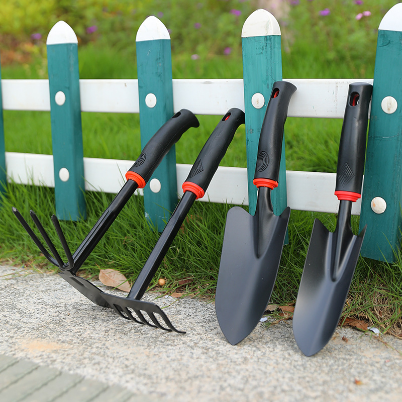 Rubber Plastic Handle Steel Shovel Spade
