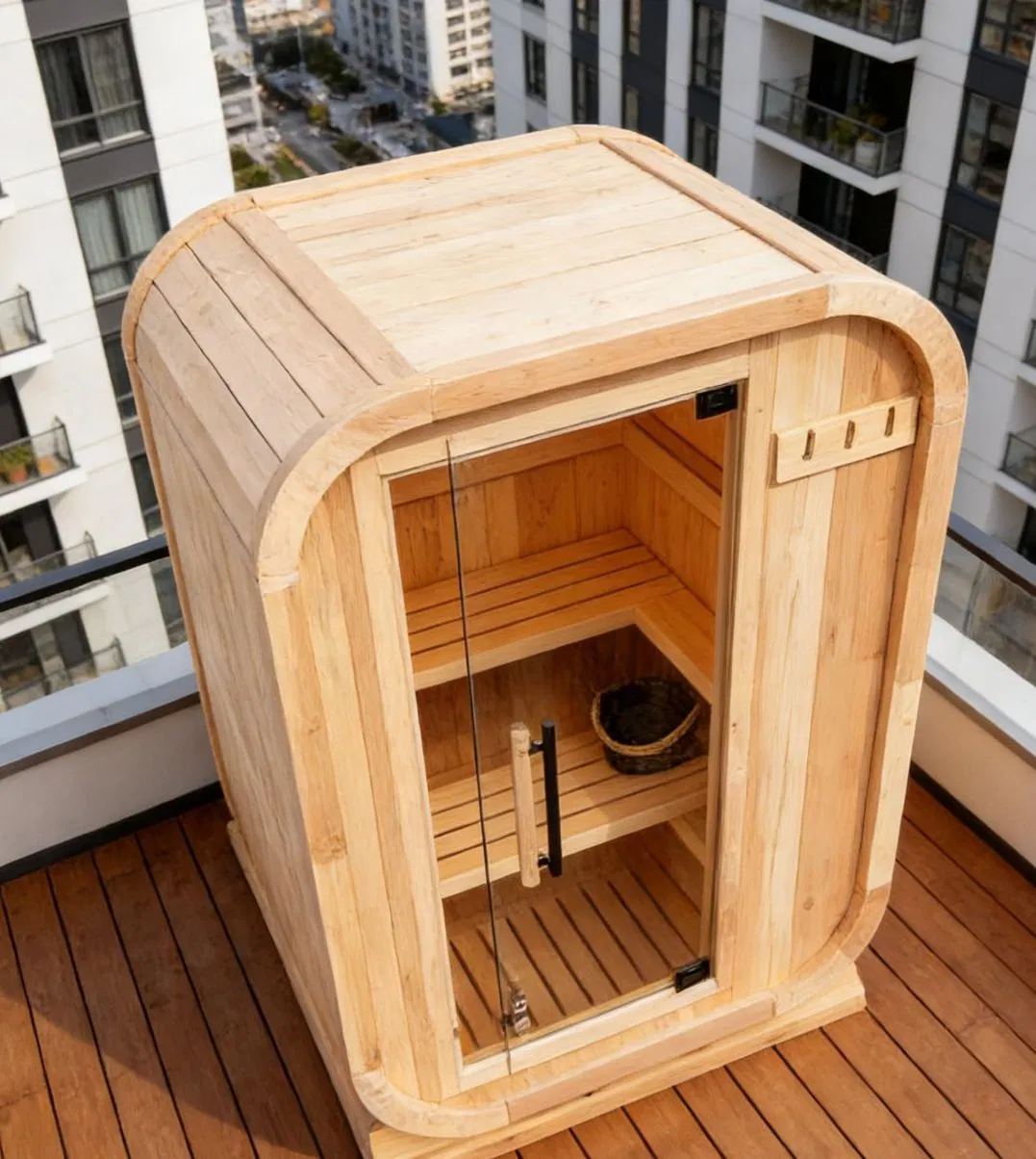 Сауна-бочка деревянная для дома и дачи