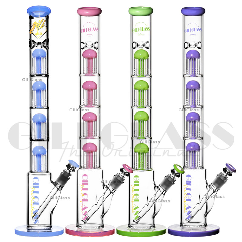 Gili-165 Giliglass 23 Inches Thick Glass Crack Smoking Water Pipe Tree Arms Perc Wholesale
