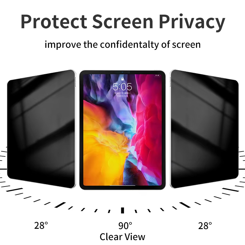 Защитное стекло с приватностью для iPad Pro 12.9''
