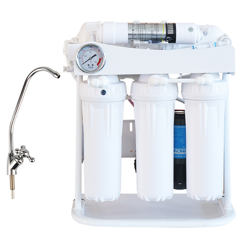 Under Sink 7-Stage RO System Water Filter Purifier with Stand and Gauge