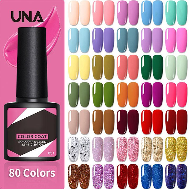 Wholesale New Manicure Soak off 100 Color 8.5ml Nail Polish Set Bling Gel Nail Polish Nails Sets Professional UV