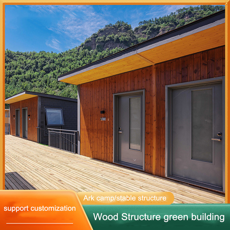 Wooden House Custom Green Ark Camp Prefab House Kits to Build to Live in Prefab Houses UK