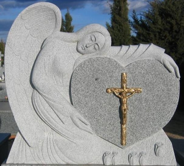 Elegant European Tombstone for Memorial Gardens and Graves
