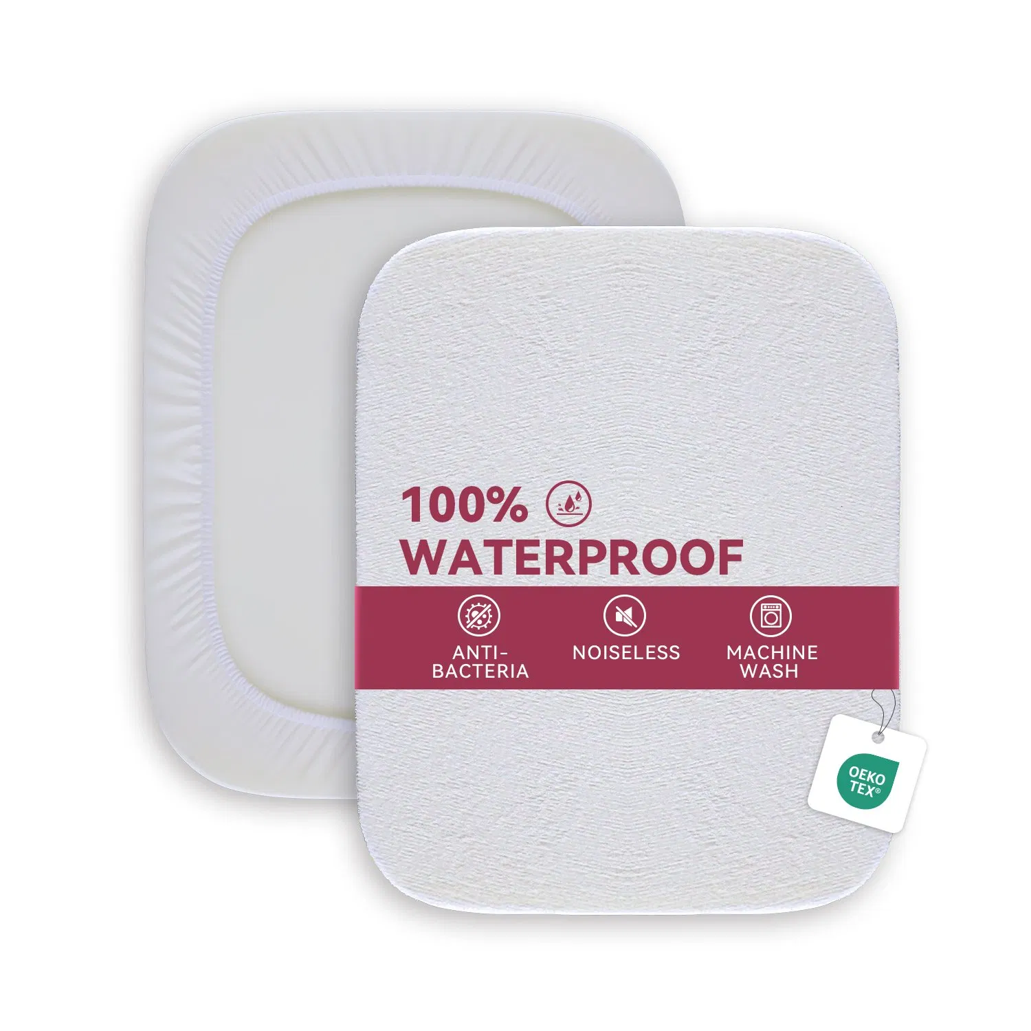 Premium Waterproof Mattress Protector, Washable, Breathable Terry Mattress Cover