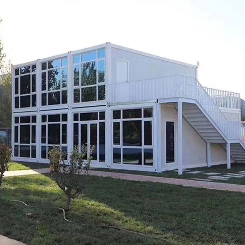 20FT Portable Container House Modular Home Prefabricated Steel Office Morden Design Flat Pack Container House