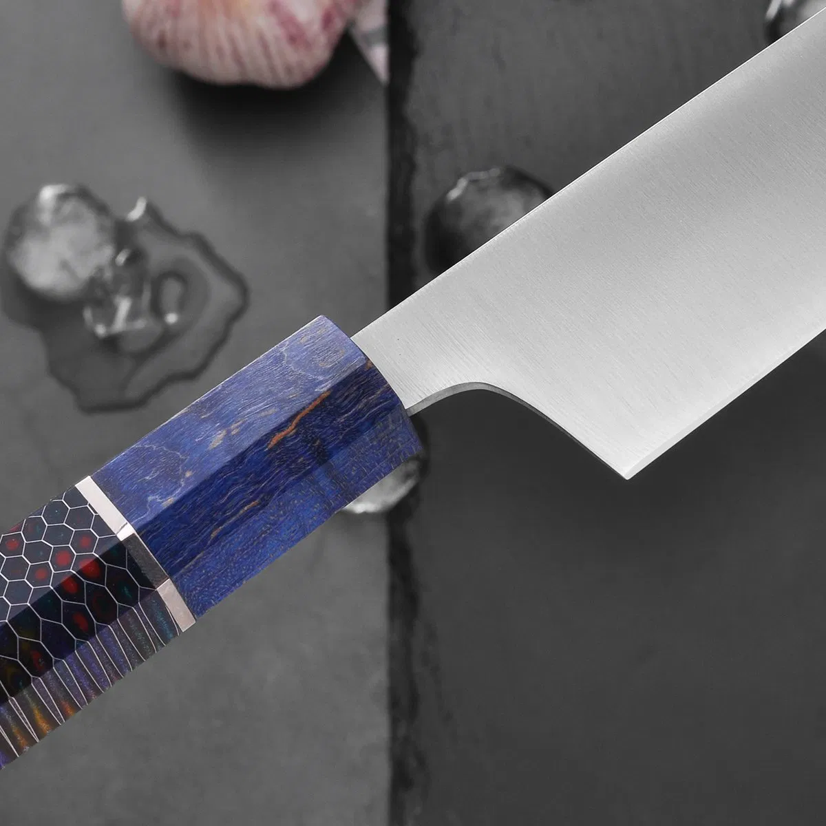 Japanese Kitchen Knife Sushi Tools for Fish Vegetable with Saya Cover