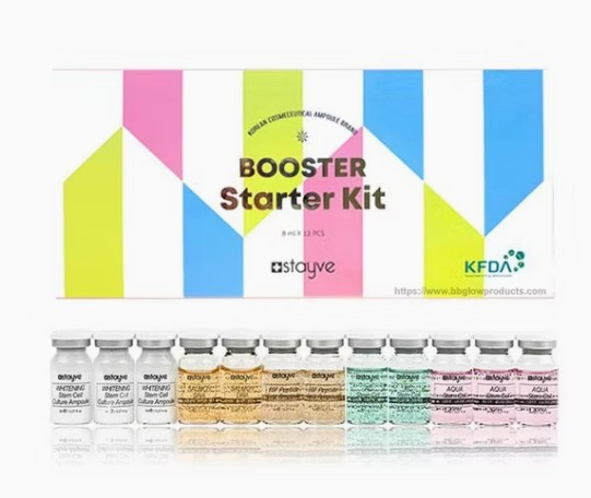 2025 Stayve Booster Starter Kit Bb Glow Booster 12*8ml Skin Booster Starter Ampoule Kit Liquid for Micro Needles Mesotherapy Treatment