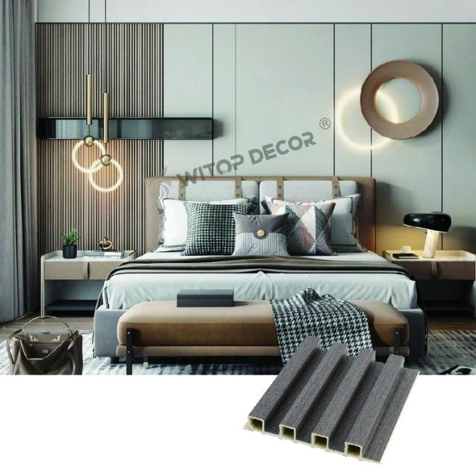 Brown WPC Wall Panel for Trendy Interiors