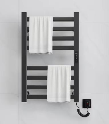 Электрический полотенцесушитель алюминиевый, черный