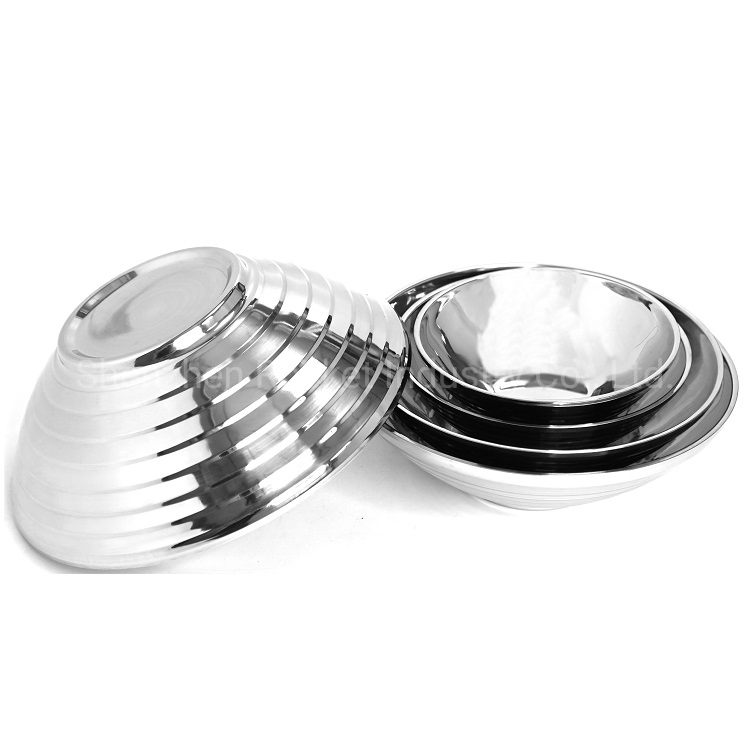 Food Weed Cereal Noodle Rice Dough Salad Fruit Soup Stainless Steel Bowl