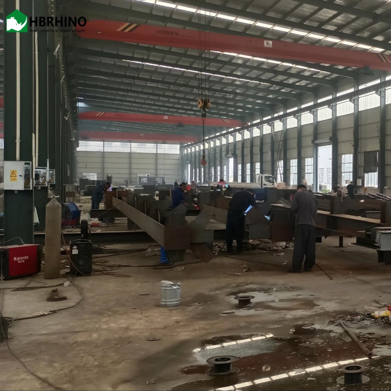 Multi-Story Large Span Prefabricated Exportable High Strength & Durable Light Steel Structure Buildings for Factories Workshops Warehouses Building