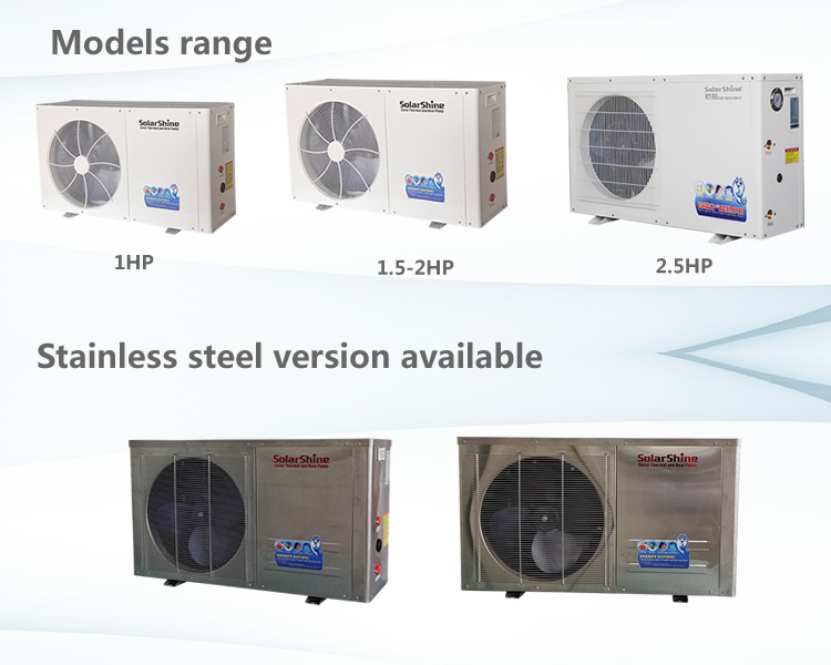 Тепловой насос воздух-вода 3.6-12 кВт для горячего водоснабжения