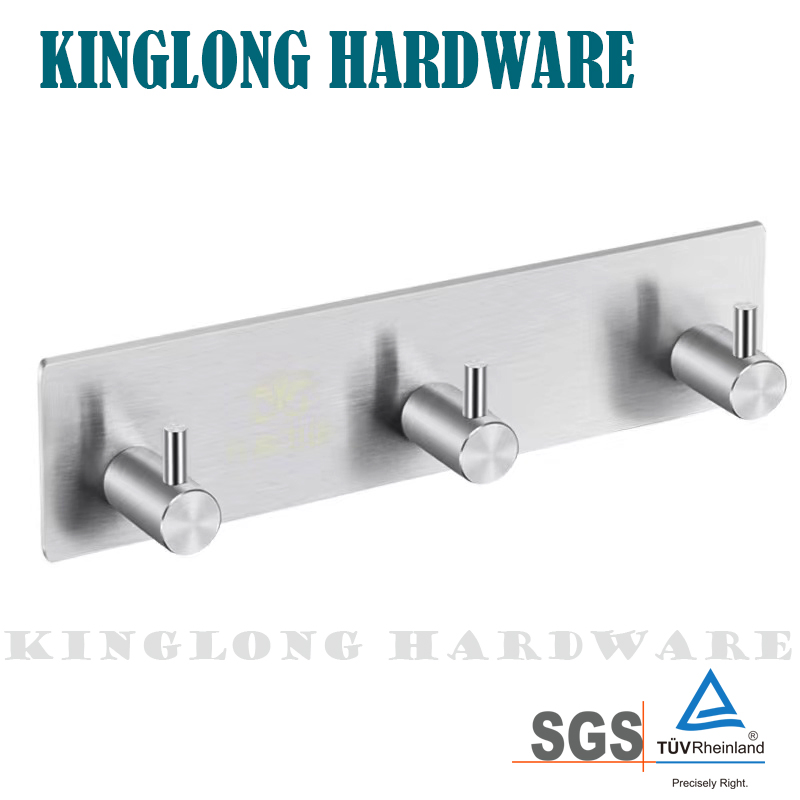 Stainless Steel Bathroom Accessory Set Wall Hanging Door Clothes Robe Coat Hooks