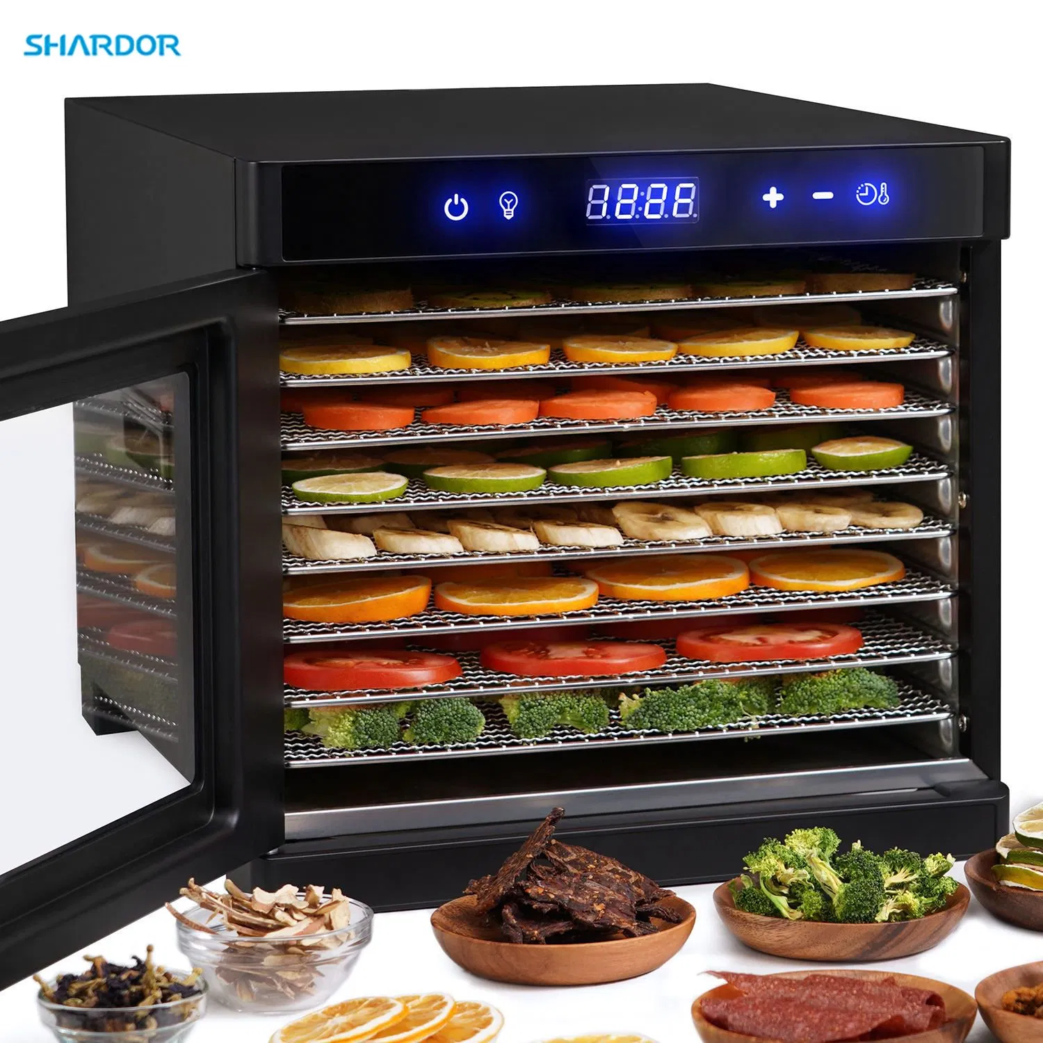 Food-Dehydrator Machine 700W Meat Fruits Dehydrator Dryer 24h Timer