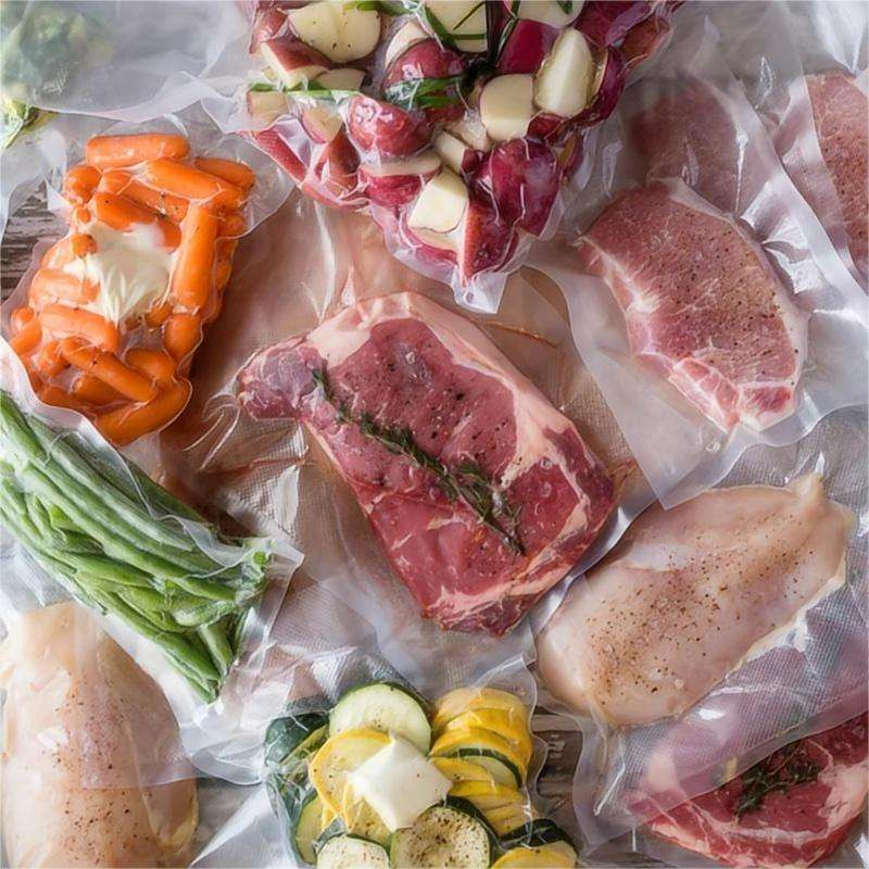 Food Grade Meat Fruit Vegetables Plastic Vacuum Bags for Frozen
