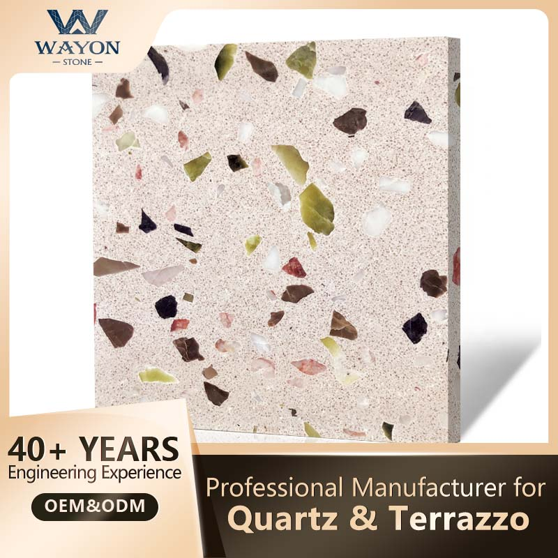 Hot Sale Artificial Terrazzo for Floor Tiles/Wall Tile/Kitchen Top/ Table Top/ Indoor and Outdoor