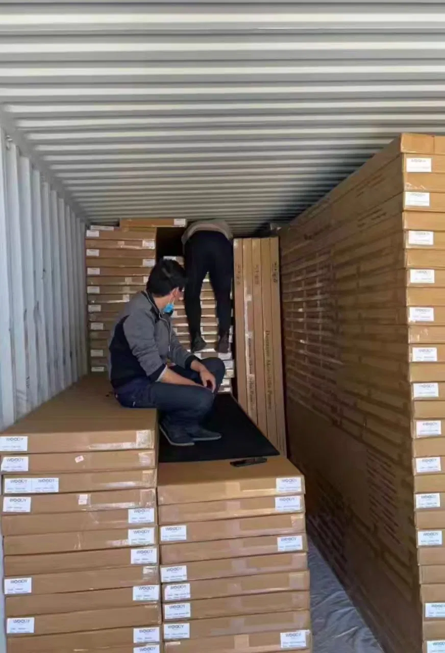 3 Sides Soundproof Wall Panel MDF Acoustic Panel Wooden Sound Pet Design