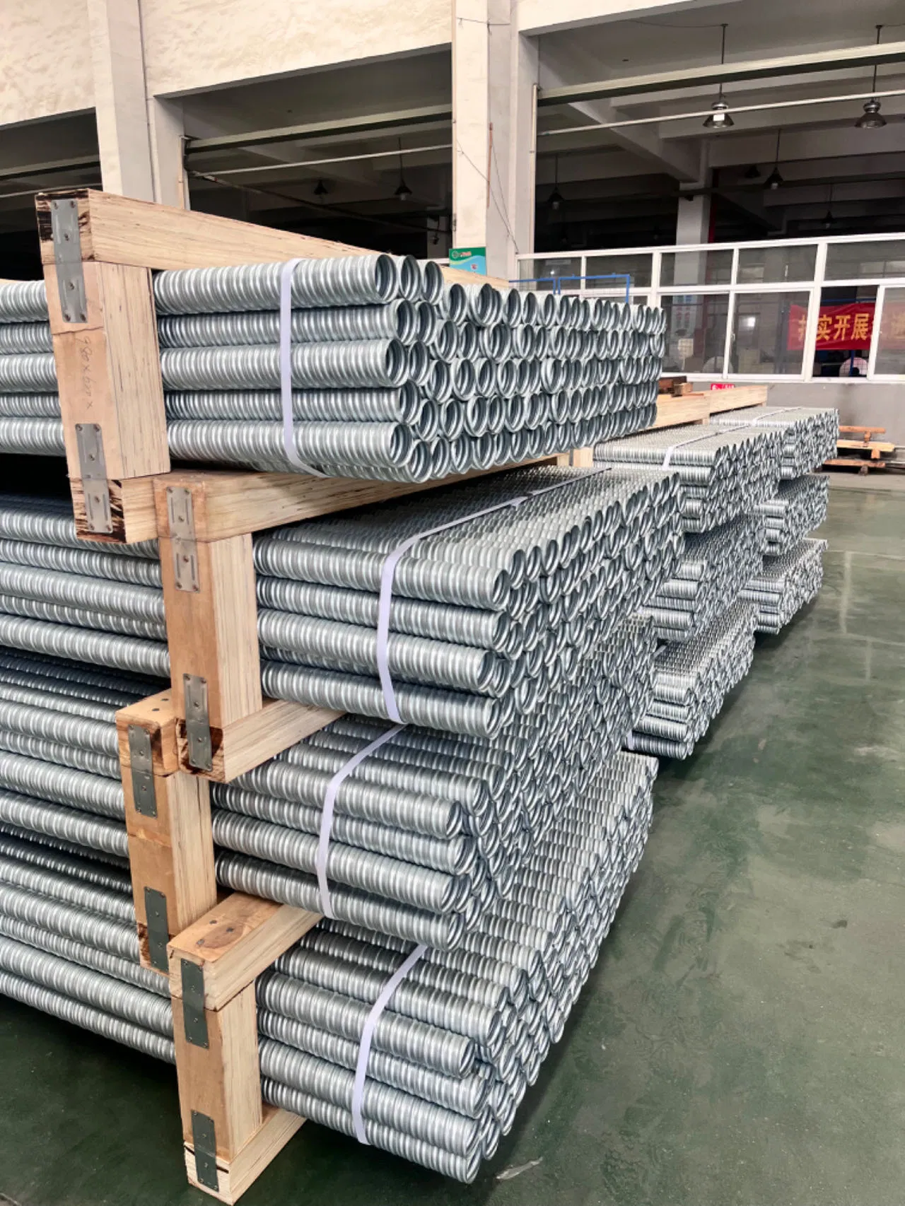 High Tension Prestressed Corrugated Galvanized Steel Duct for Post Tensioning 55mm