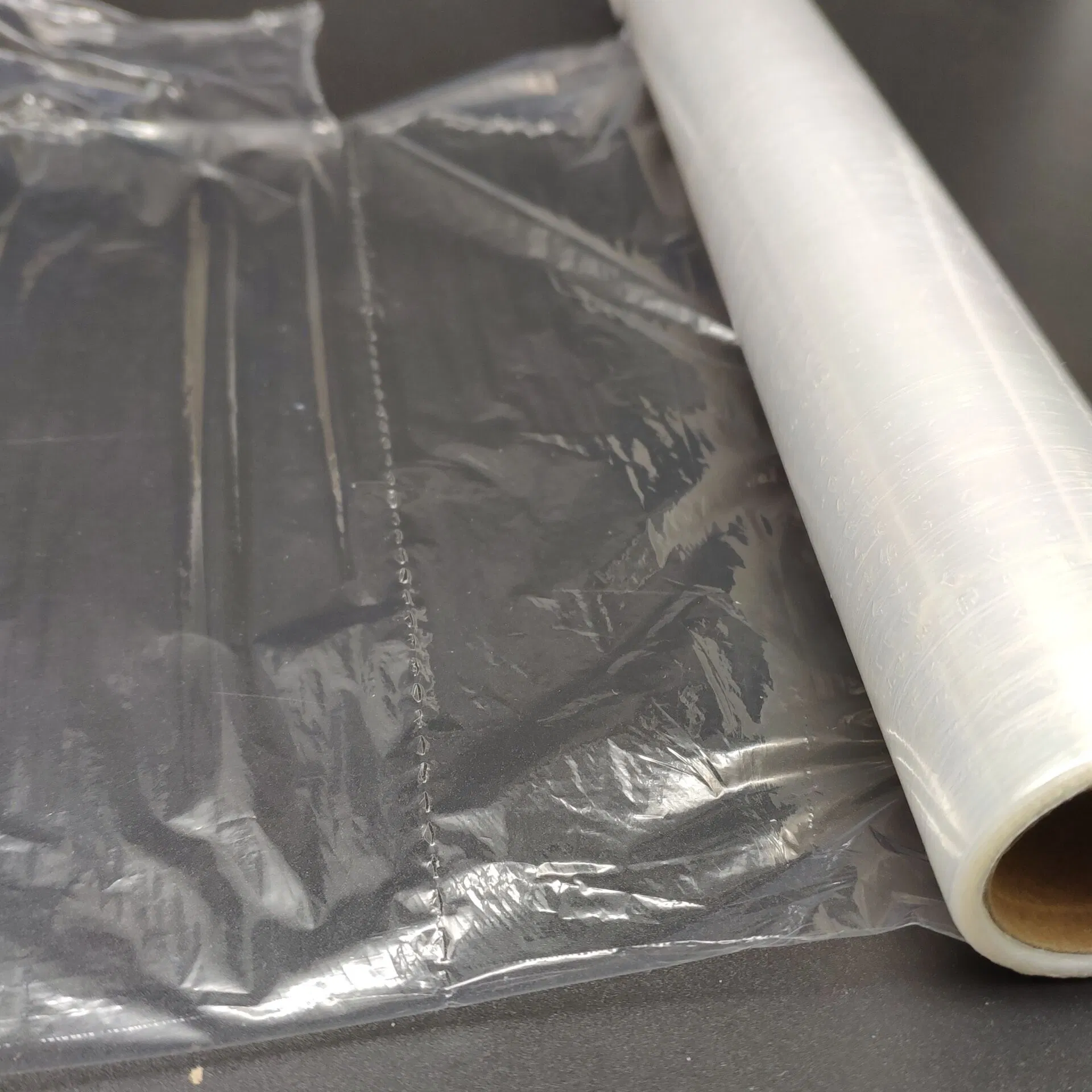 Compostable Clear Food Grade Packaging Film PLA Strong Rolls Cling Wrap