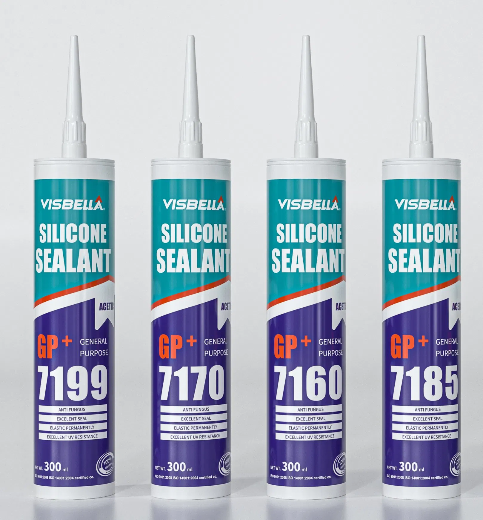 Visbella General Purpose Silicone Sealant Single-Component Sealant 7160