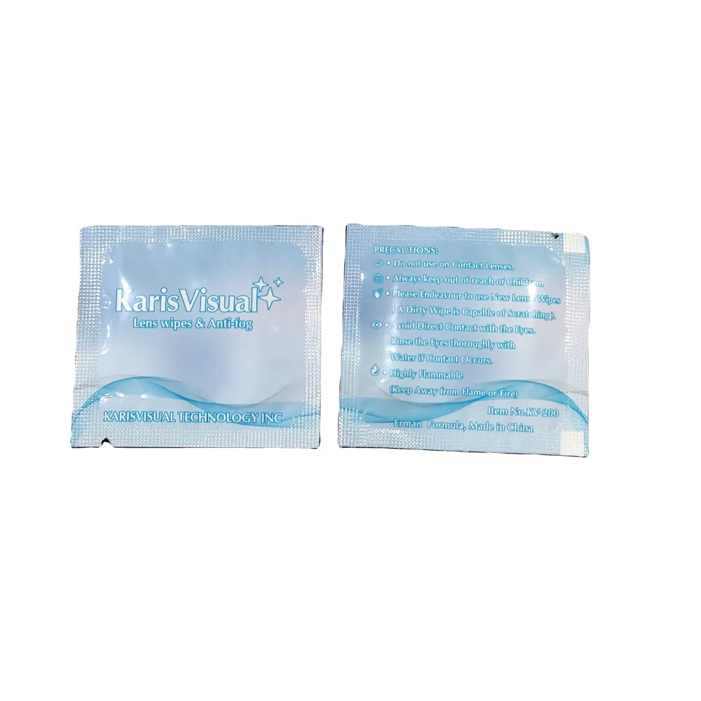OEM Lens Cleaning Wipes Cleaning Glasses Individual Package Free Sample Glasses Cleaner Cleaning Wet Wipes