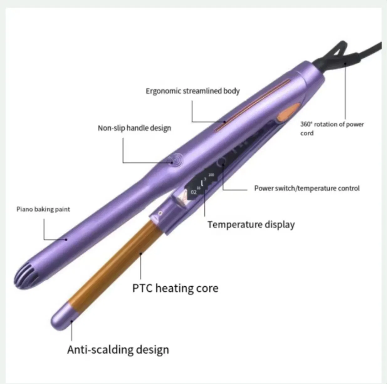 China Ceramic Hair Salon Equipment Curling Straightener Hair Beauty Best