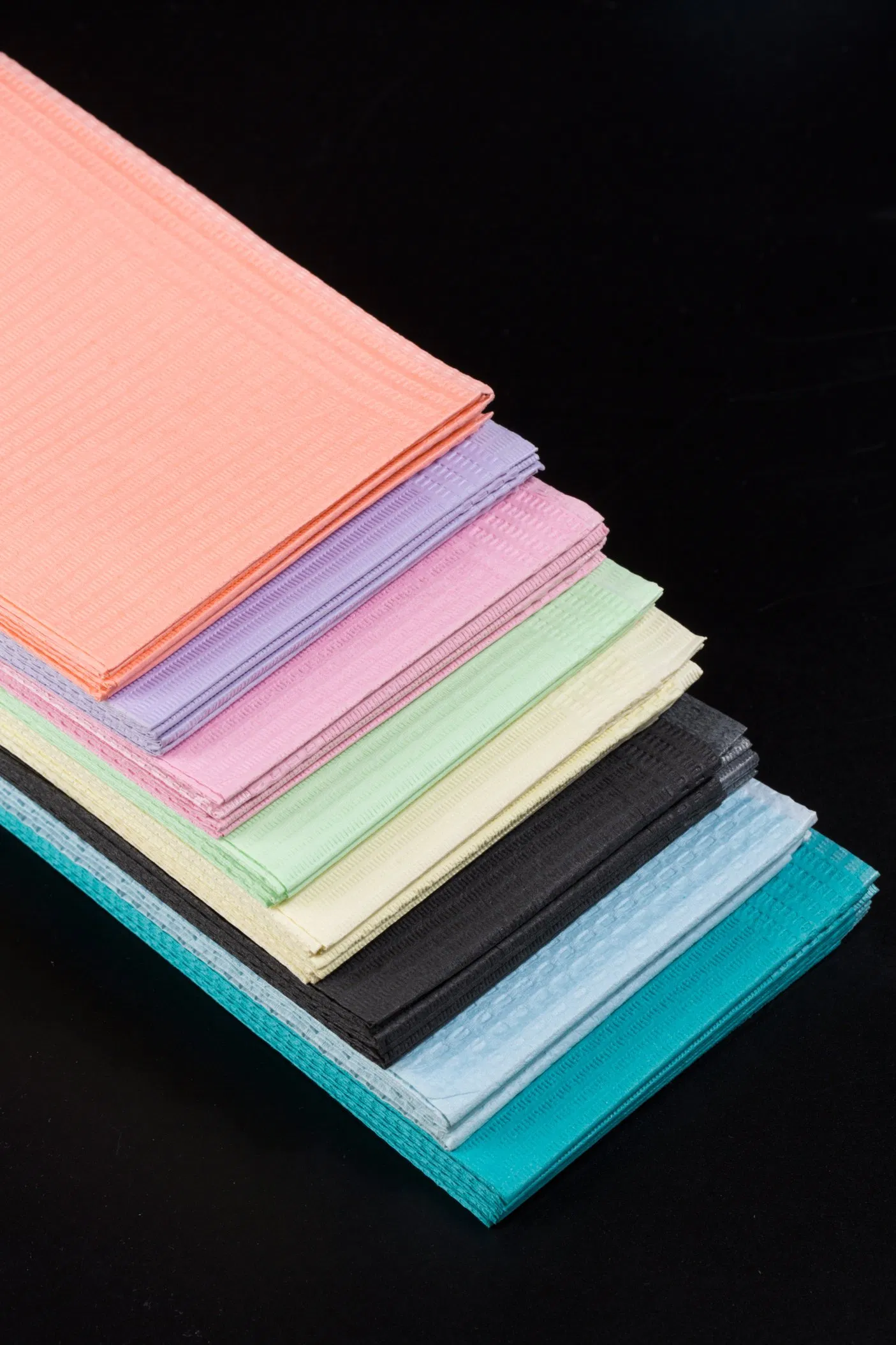 Various Color Tissue 1ply or 2ply Customized Dental Bib Raw Material