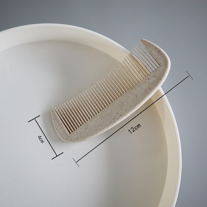 Environmentally Friendly Wheat Straw Hair Comb for All Hair Types