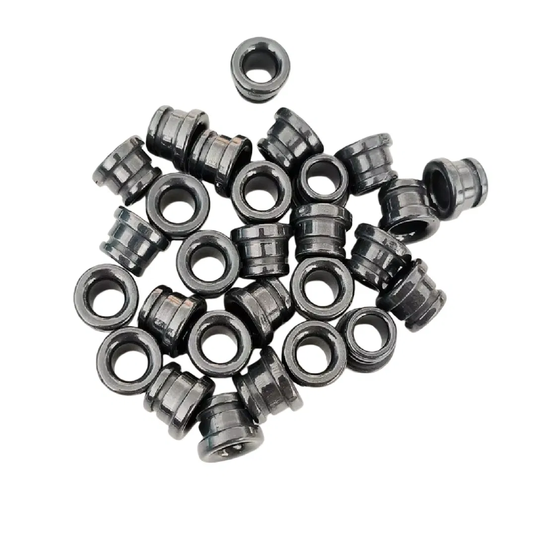 Customized Black Colour Titanium Oxide Titania TiO2 Ceramic Yarn Slit Eyelet Guide