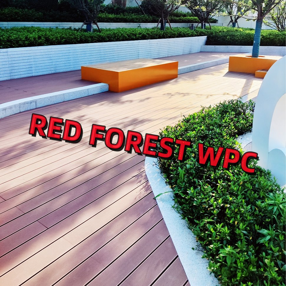 Hot Sell Outdoor Waterproof Wood Plastic Composite WPC Decking Flooring