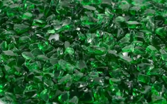 Glass Granule Landscaping Light Yellow Glass Shards