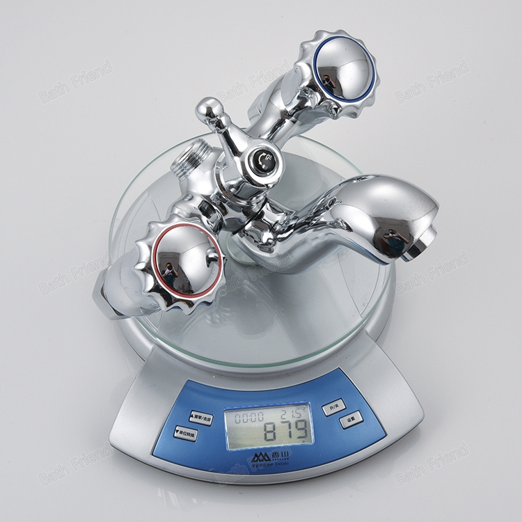 Zinc Alloy Bathroom Shower Set Wall Mounted Mixer Cold Hot Water Faucet