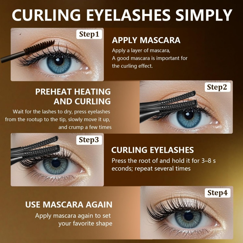 Factory Wholesale 2 in 1 USB Electric Heated Eyelash Curler