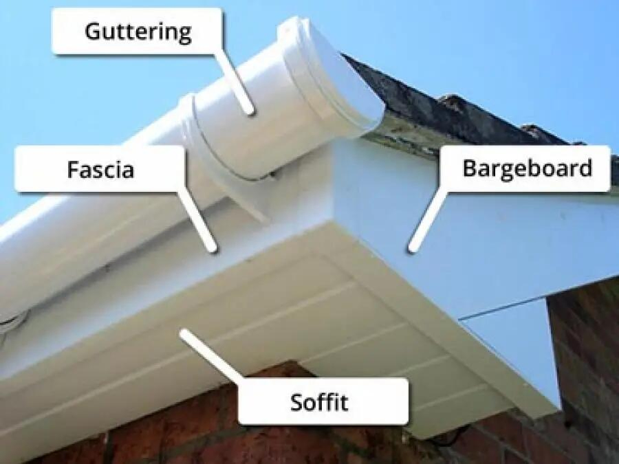 Black White or Customized Smooth Roof Aluminum Fascia for USA Market