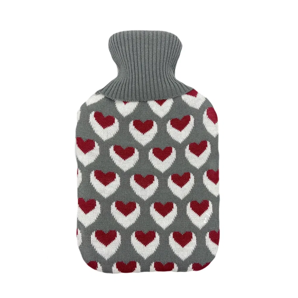 OEM ODM Hot Selling Unique Design Cheap Knitted Rubber Hot Water Bag Bottle Cover