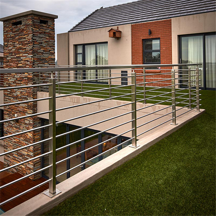 Outdoor Staircase Balustrade Balcony Stainless Steel Rod Railing Stainless Steel Railing Design