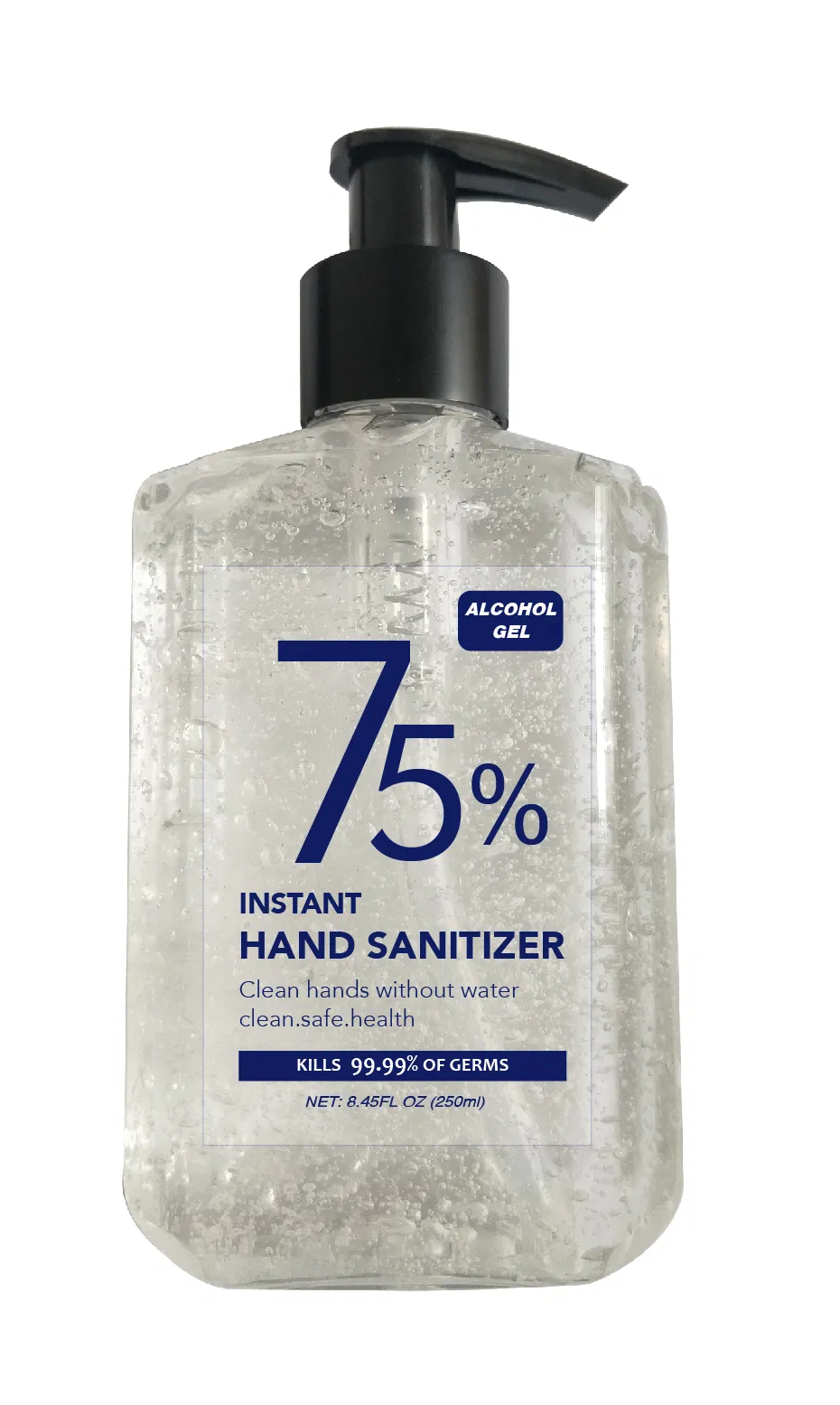 75% Alcohol Hand Sanitizer FDA CE Factory Price Antiseptic 99.9% 10