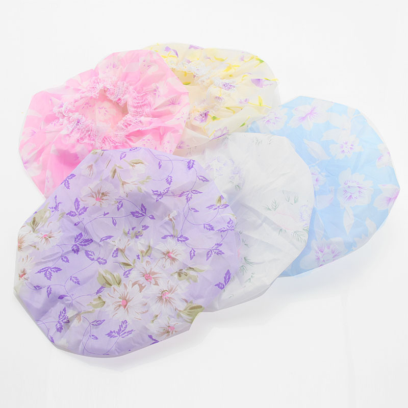 High Quality Disposable Lace Shower Cap Bath Cap for Lady