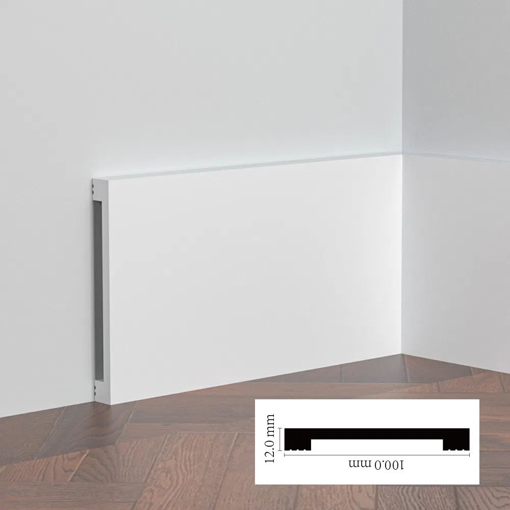 Thin PS Skirting Board Slim Design Modern Floor Baseboard