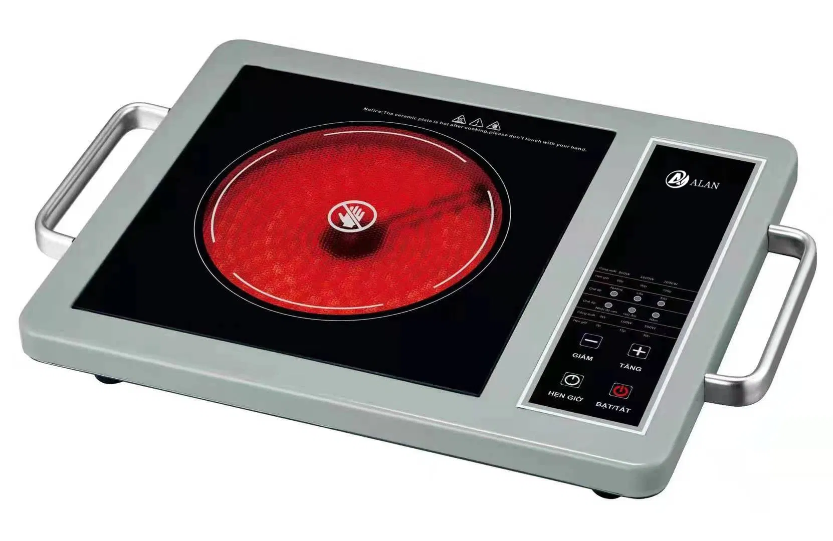 Stable Quality CB Infrared Cooker 2000watt Small Size Pressbutton Electric Ceramic Stove