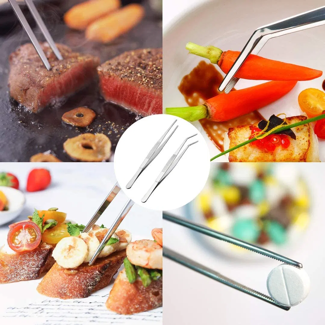Cooking Tool Stainless Steel Kitchen Tongs Stainless Steel Cooking Tweezers