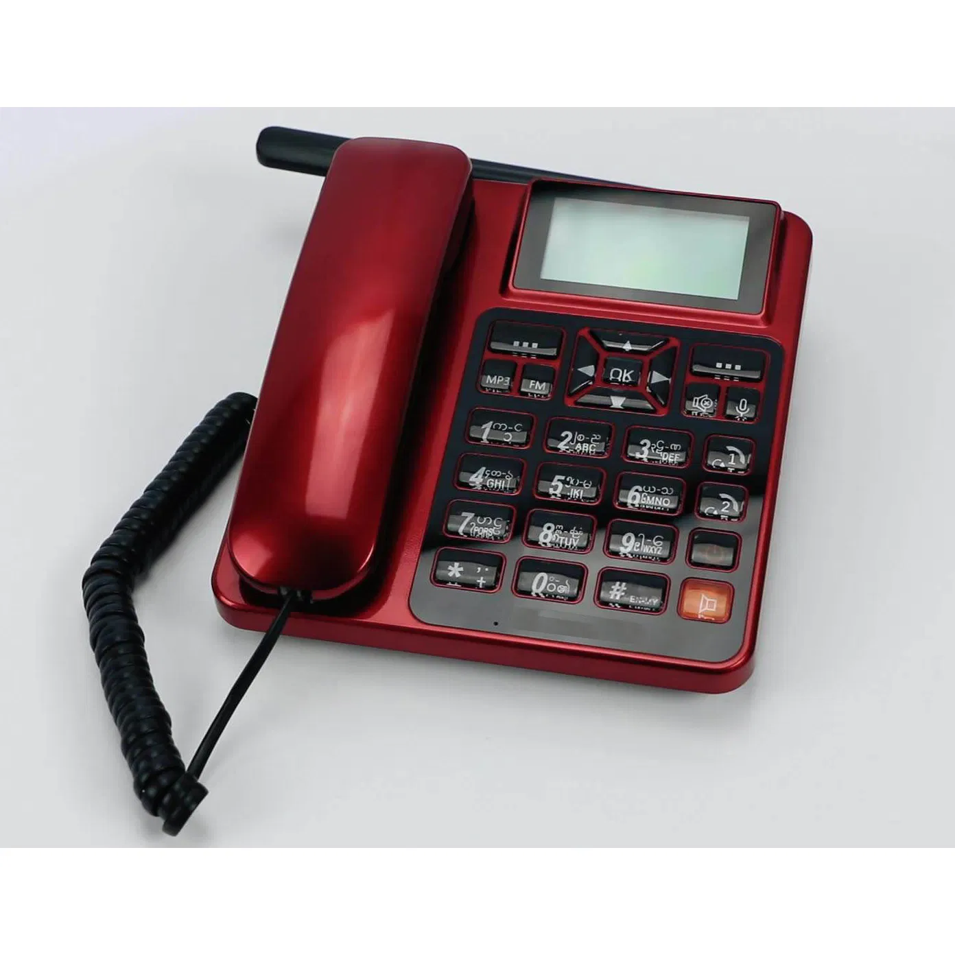 3D Big Speaker Telephone Mute Record Landline Suitable for Office and Home