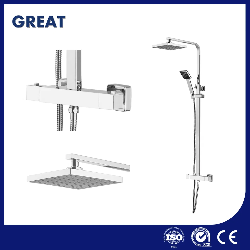 Great 2 Handle Tub Shower Faucet Wholesale Best Shower Column China Gl78002sk Thermostatic Shower Kit Set European Aluminum Shower Column Suppliers