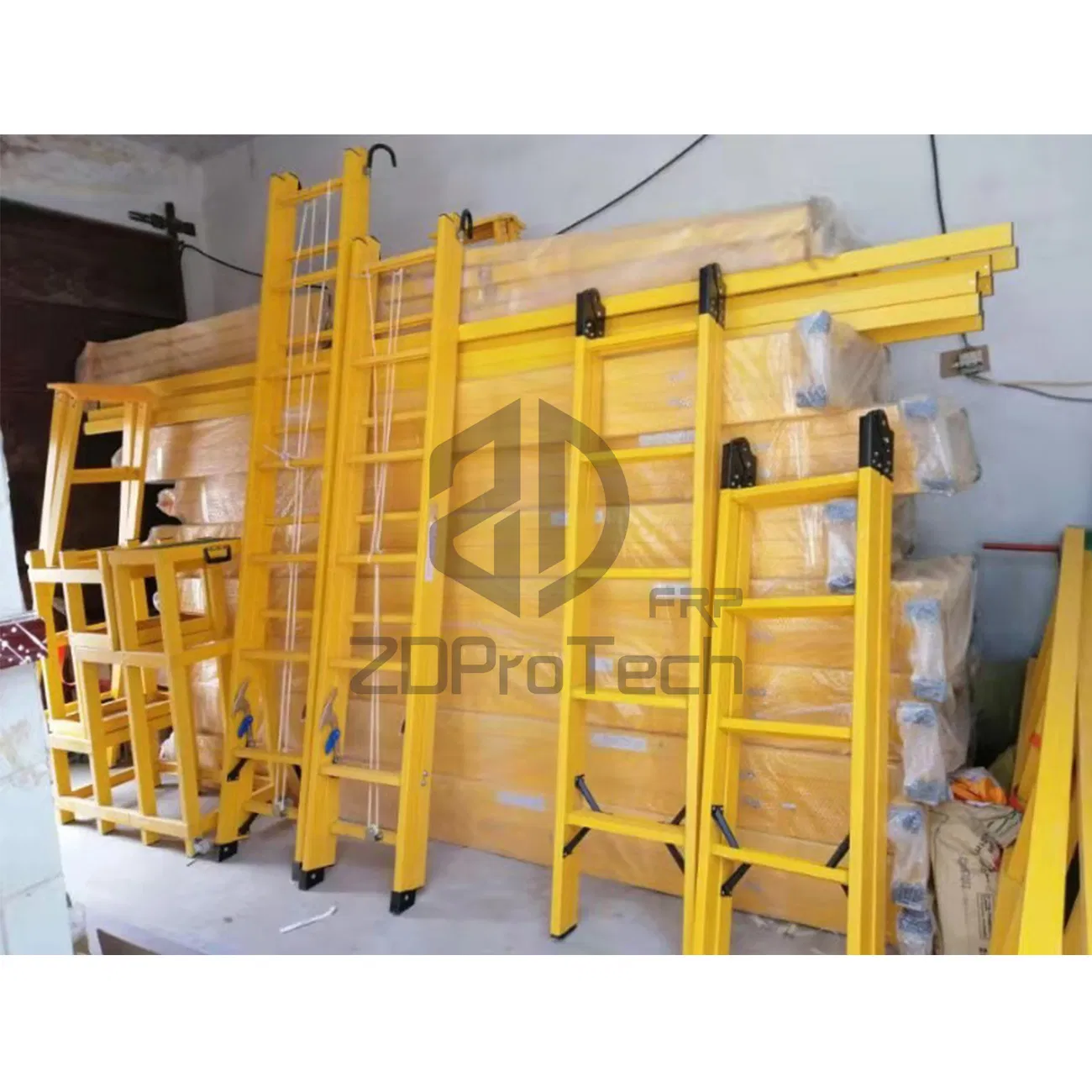 Louisville Ladder, 8 FT, Fiberglass Twin Step Ladder, Type Iaa, 375 Lb Load Capacity.