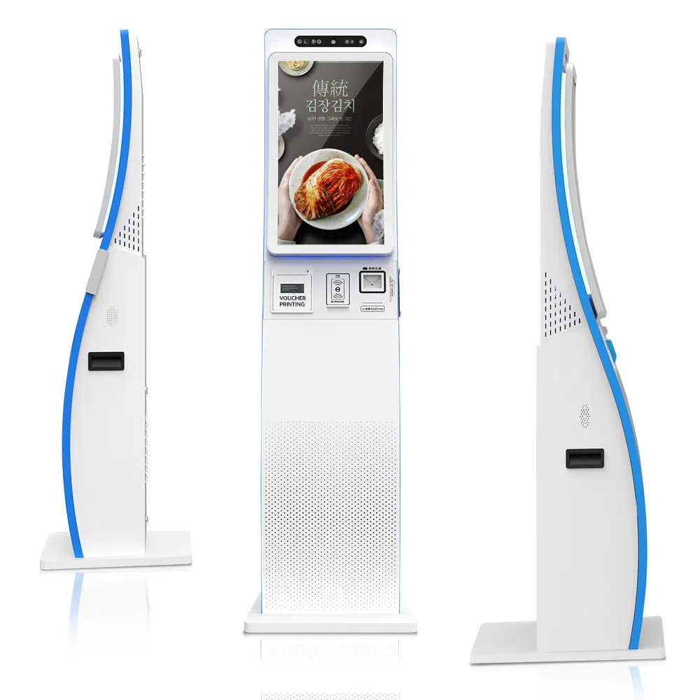 Digital Ordering System Menu Payment 23.6 Inches Touch Screen LCD Kiosk
