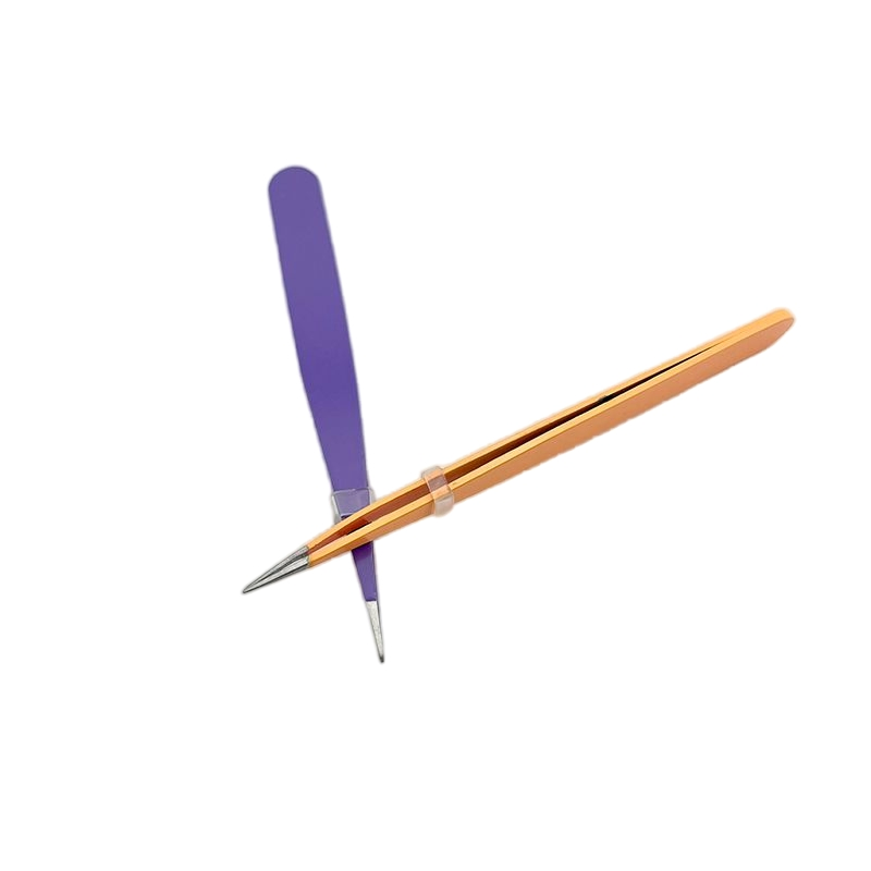 Precision Stainless Steel Slanted Eyebrow Tweezer for Effortless Eyebrow Shaping